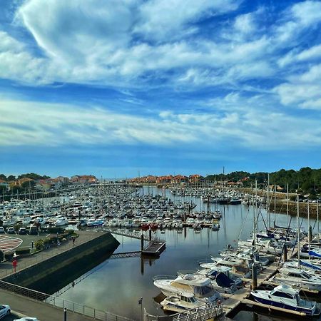 Port Sud - T3 En Duplex Avec Vue Panoramique Sur Le Port De Capbreton Apartment Luaran gambar