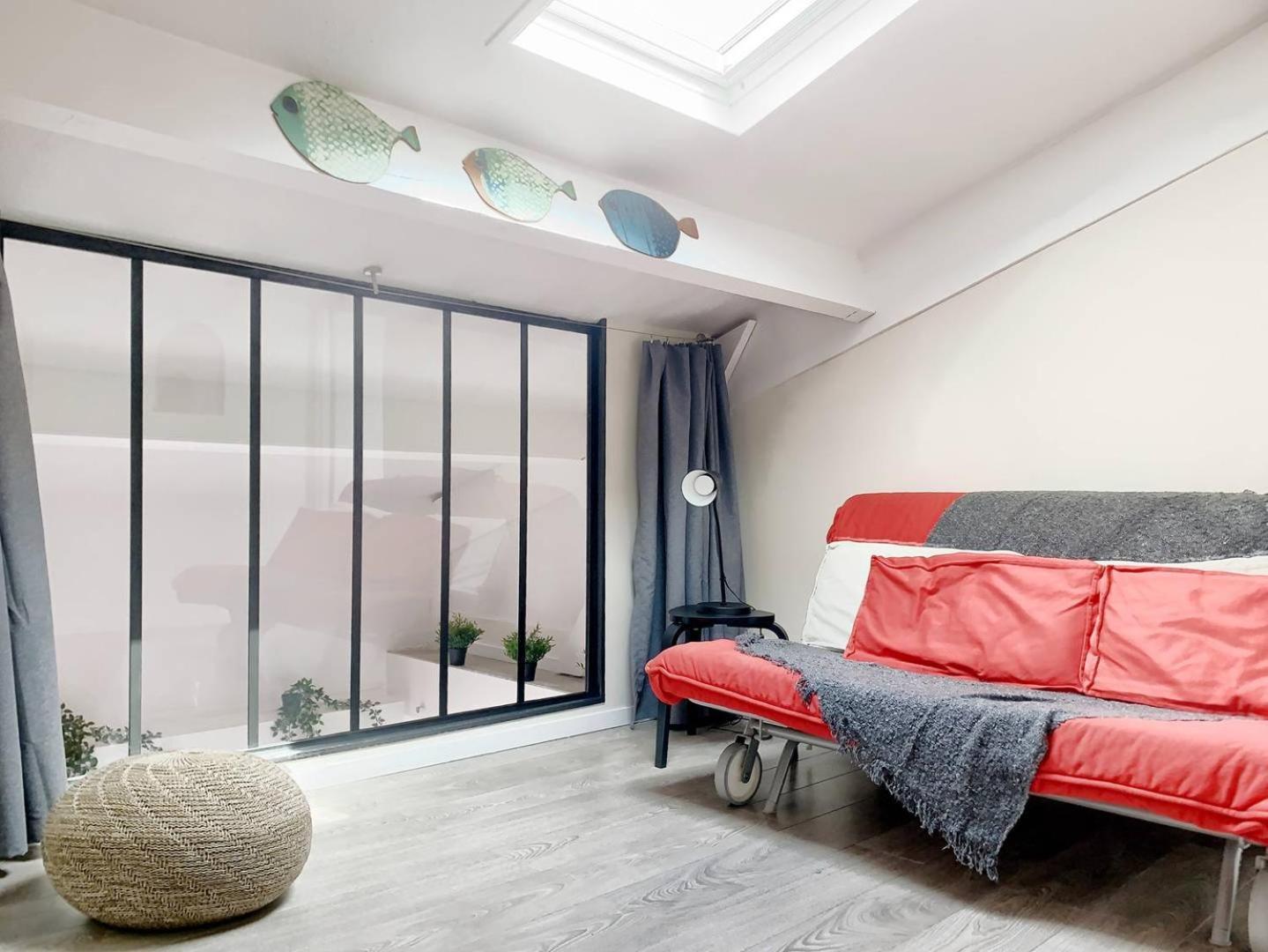Port Sud - T3 En Duplex Avec Vue Panoramique Sur Le Port De Capbreton Apartment Luaran gambar
